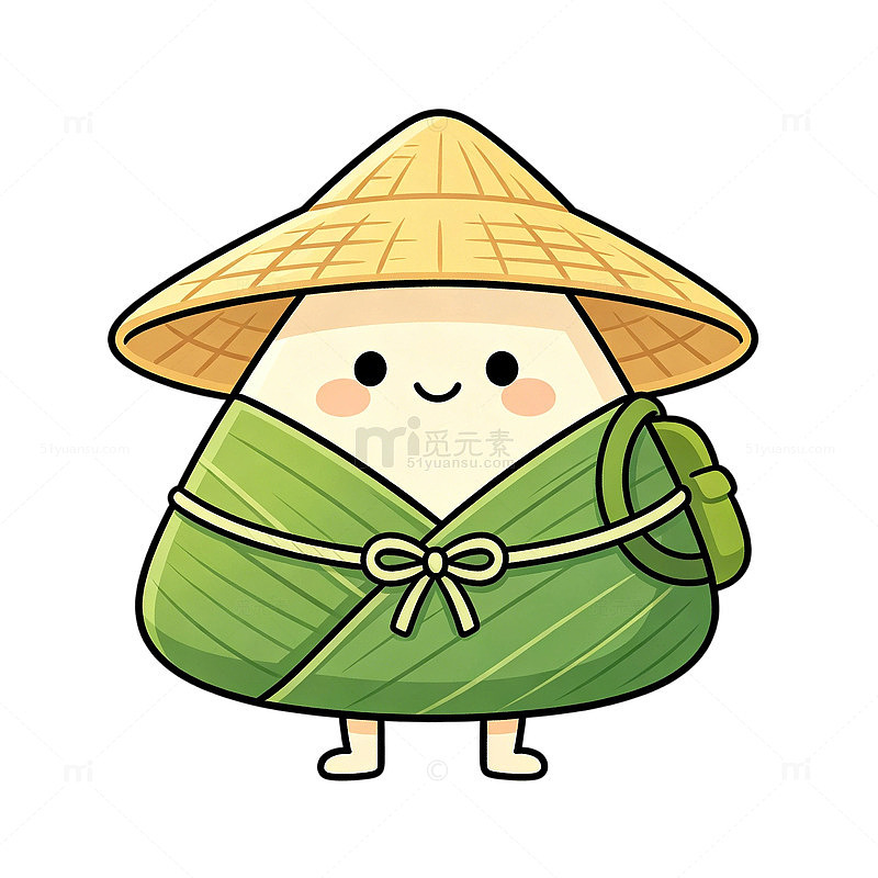 卡通风端午节粽子可爱形象设计素材
