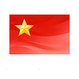 矢量风越南国旗插画设计素材