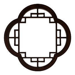 中式古典镂空窗格设计