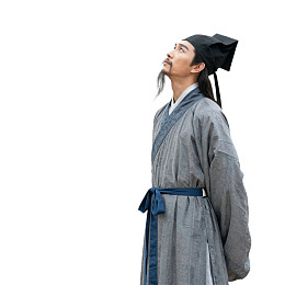 古代文人仰望天空图片