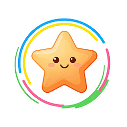 卡通笑脸星星图标图片
