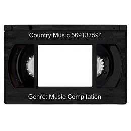 黑色磁带封面展示Country Music