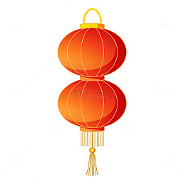 扁平风春节灯笼矢量设计素材