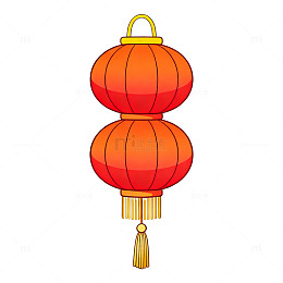 卡通风格春节灯笼矢量设计素材