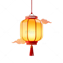 国风手绘灯笼节日装饰设计素材