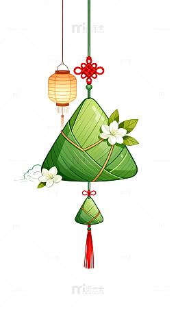 国风手绘端午节粽子挂饰设计素材