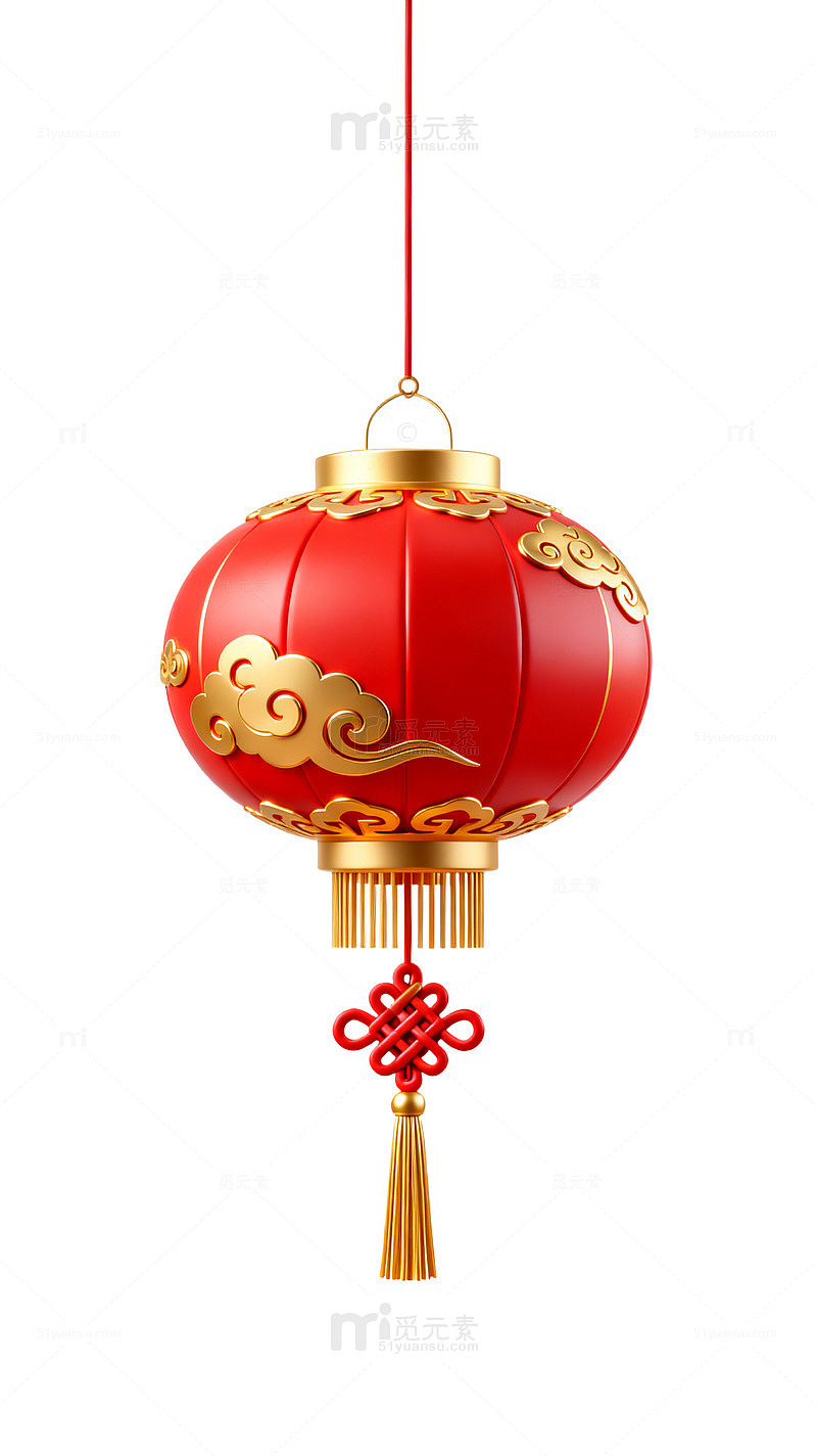 国风新年红灯笼矢量设计素材
