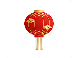 矢量风春节灯笼红色传统设计素材