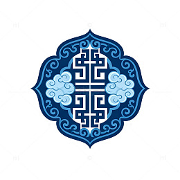 中式古典纹样云纹装饰图案设计素材