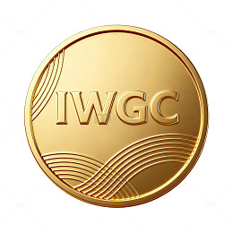 金色徽章风格IWGC标志设计素材