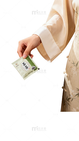 国风古韵茶文化手绘茶包设计素材