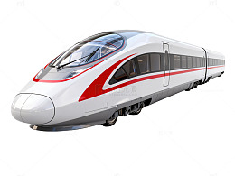 现代风高速列车3D模型设计素材