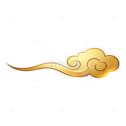 金色祥云传统纹样矢量素材