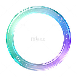 梦幻渐变光晕环形装饰设计素材