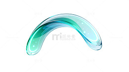 流体风格抽象弧形渐变设计素材