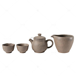 简约风陶瓷茶具套装设计素材