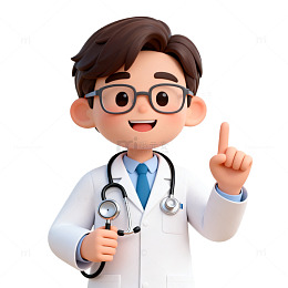 卡通风医生形象3D设计素材