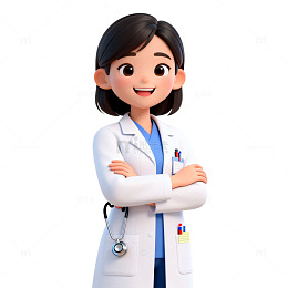 3D卡通医生形象设计素材