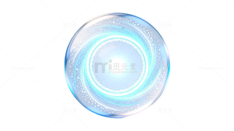 科技风发光能量球动态光效设计素材