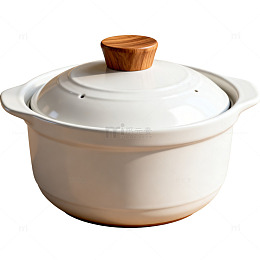简约风陶瓷炖锅餐具设计素材