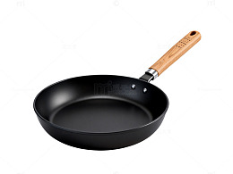 极简风黑色煎锅厨具素材