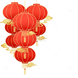 国风新年红灯笼矢量设计素材