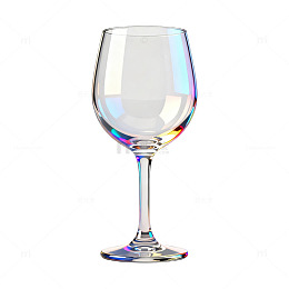 简约风透明高脚杯3D渲染设计素材
