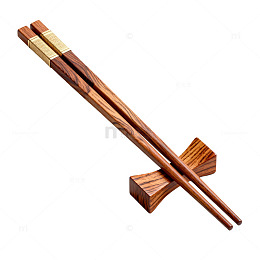 极简风木质筷子静物素材
