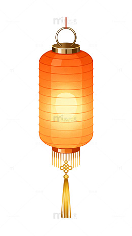 矢量风传统灯笼插画设计素材
