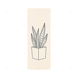 极简风盆栽植物线条插画设计素材