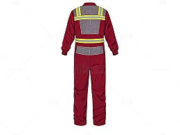 矢量风工作服安全防护设计素材