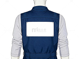 工作服背影设计素材