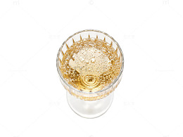 极简风香槟酒杯俯拍摄影素材