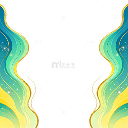 渐变风抽象波浪线条背景设计素材