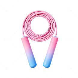 渐变色跳绳运动健身设计素材