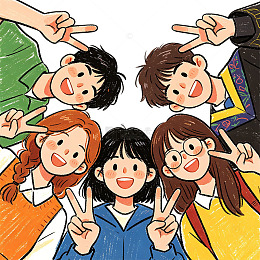毕业季学生合影
