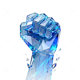 水晶风冰拳能量特效设计素材