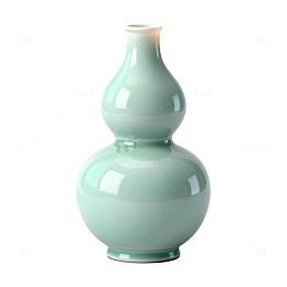 青瓷风葫芦瓶陶瓷器皿设计素材
