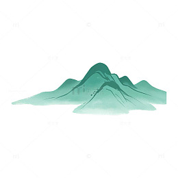水墨风山水意境插画设计素材