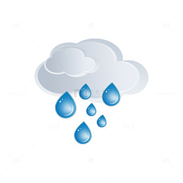 乌云阴天水滴下雨元素