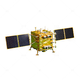 科技风人造卫星航天器设计素材