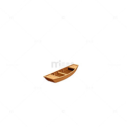 卡通风河流小船文字背景设计素材