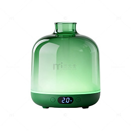 现代简约绿色加湿器设计素材
