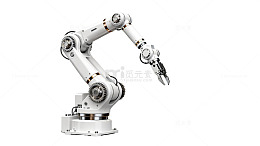 现代风工业机械臂3D模型素材