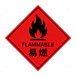 警示标识易燃品安全标志设计素材
