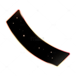 极简风星空弧形发光边框设计素材