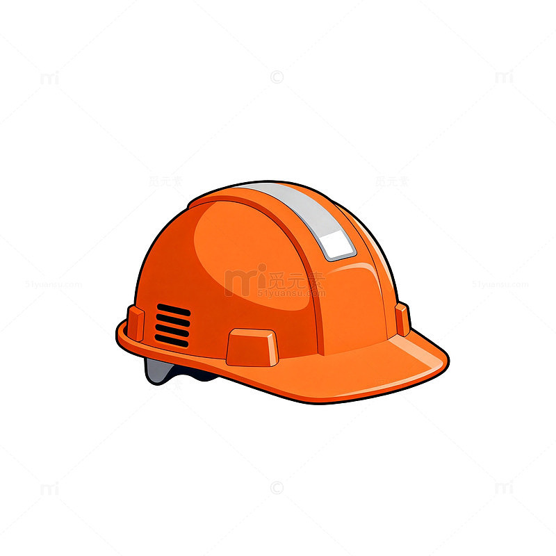 卡通风建筑安全帽矢量设计素材