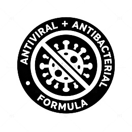 简约风抗病毒抗菌公式图标设计素材