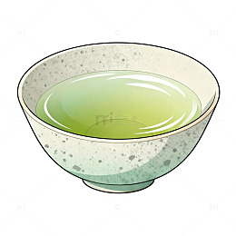 斑驳粗线绿茶品茗碗