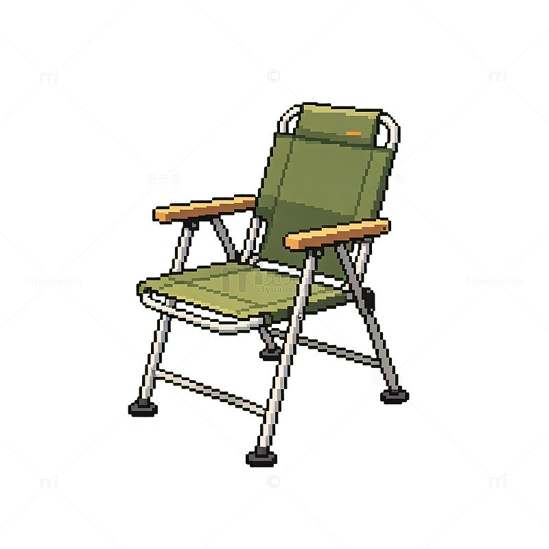 卡通风格户外折叠椅设计素材
